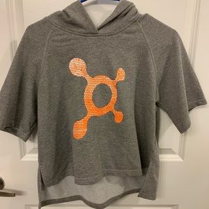 Orange theory short sleeve hooded sweatshirt
